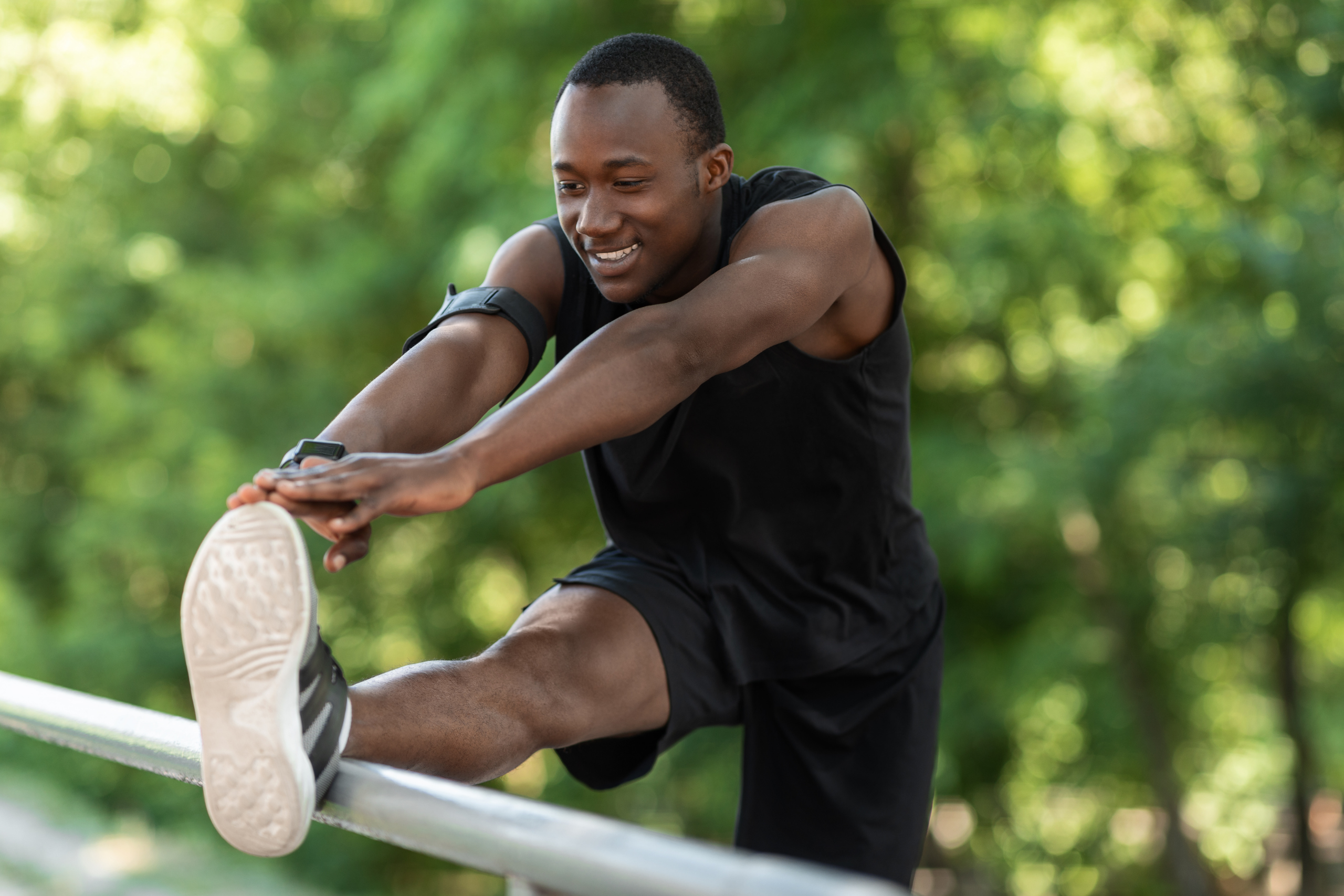 man exercising